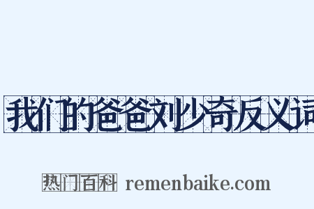 我们的爸爸刘少奇反义词是什么意思的图片